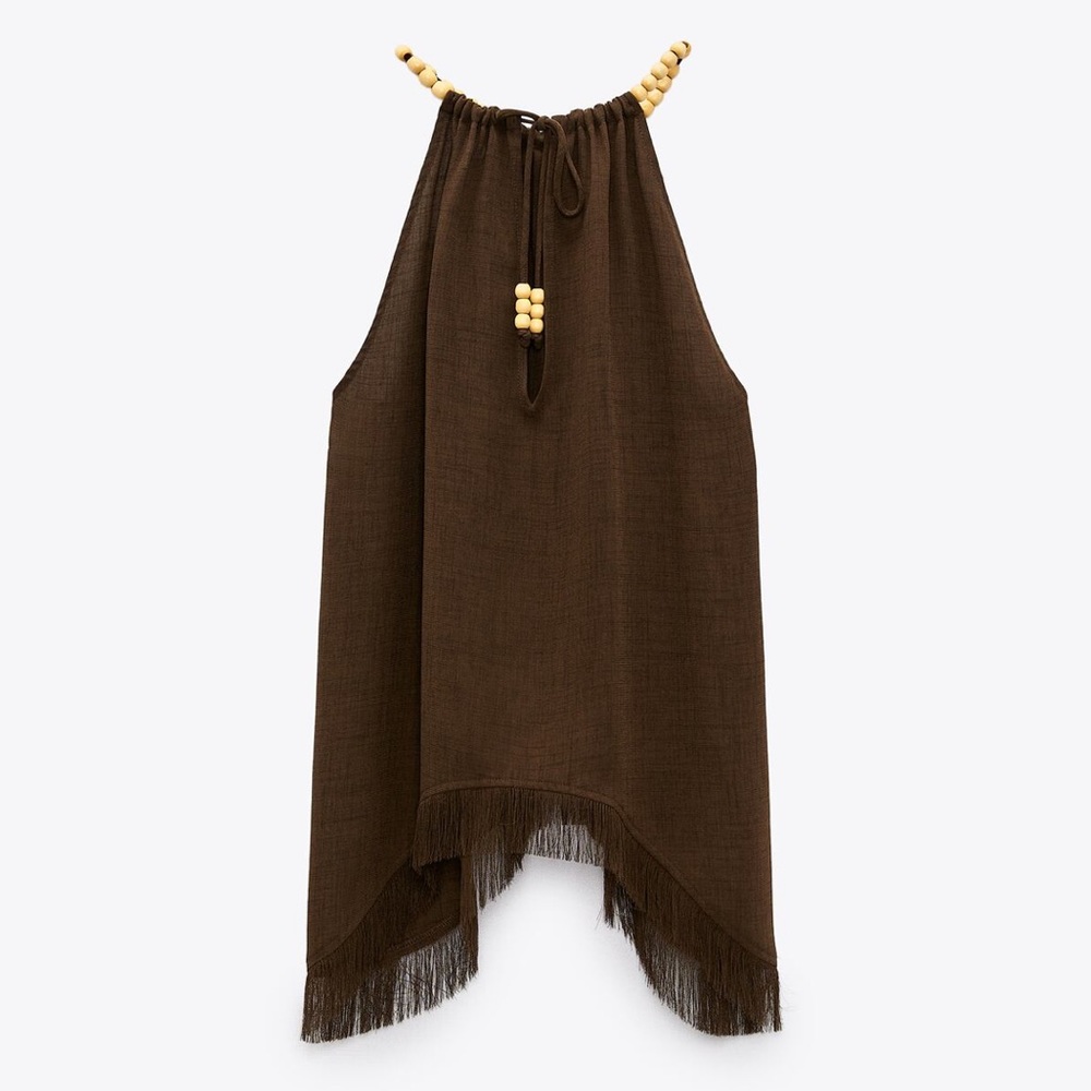 Never worn - zara rustic halter top